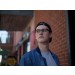 Man modeling Atticus tortoise eyeglasses