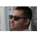 Model wearing sunglasses diagonal view