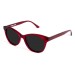Vienna Crystal Red Sunglasses Diagonal View